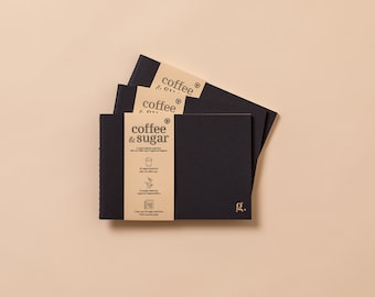 Recycled Paper Notebook Set: Coffee Cup & Sugar Cane Fiber, Eco-Friendly Journal