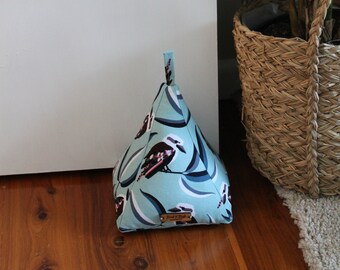 Handgefertigter Türstopper - Kookaburras - Australian Designer Fabric