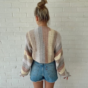 Cropped Crochet Shrug