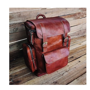Leren rugzak voor heren Dames Handgemaakte gepersonaliseerde laptoprugzak Leren trekkingrugzak Leren wandelrugzak Valentijnscadeau
