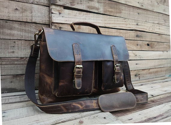 Etsy leather messenger bag hotsell