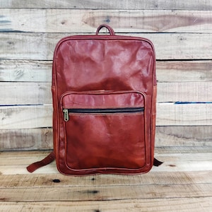Leder Rucksack Leder Laptop Rucksack Handgemachter Leder Rucksack für Männer Leder Rucksack Leder College Schul Rucksack Weihnachtsgeschenke