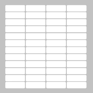48 Blank Plug Vinyl Labels / Stickers Write On Identify Plugs Save Money Off/On
