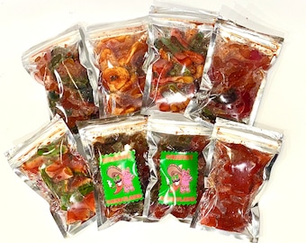Spicy Gummy Chamoy Candy Bigger Sampler Pack Tajin Chamoy Candy Mexican Candy Picosito