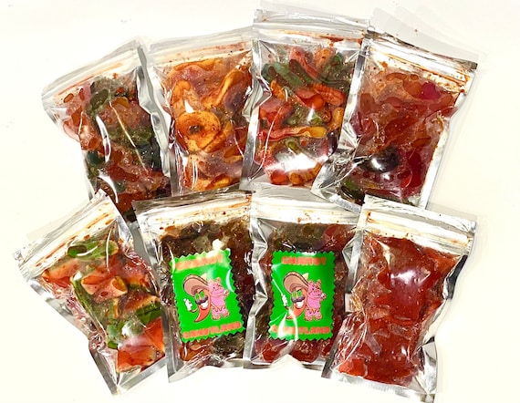 Spicy Gummy Chamoy Candy Bigger Sampler Pack Tajin Chamoy Candy Mexican Candy Picosito