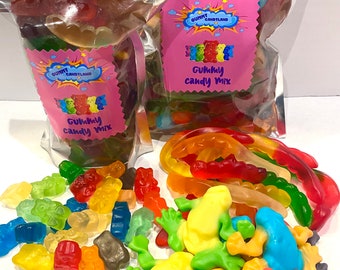 Gummy Frogs Worms Bears Candy Mix