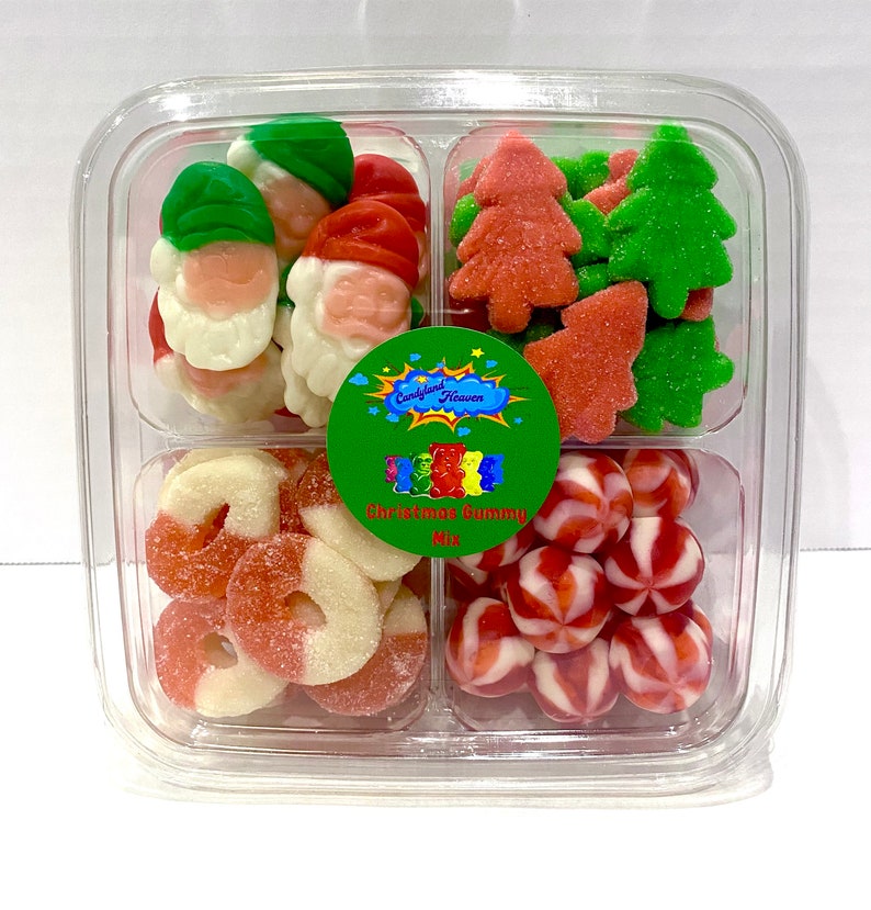 Christmas Gummy Mix Platter Gummy Santas Gummy Trees Gummy Etsy