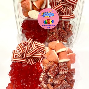Sweetheart Red Valentine’s Day Gummy Mix Platter Gummies Mix Strawberry Cherry