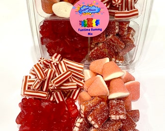 Sweetheart Red Valentine’s Day Gummy Mix Platter Gummies Mix Strawberry Cherry