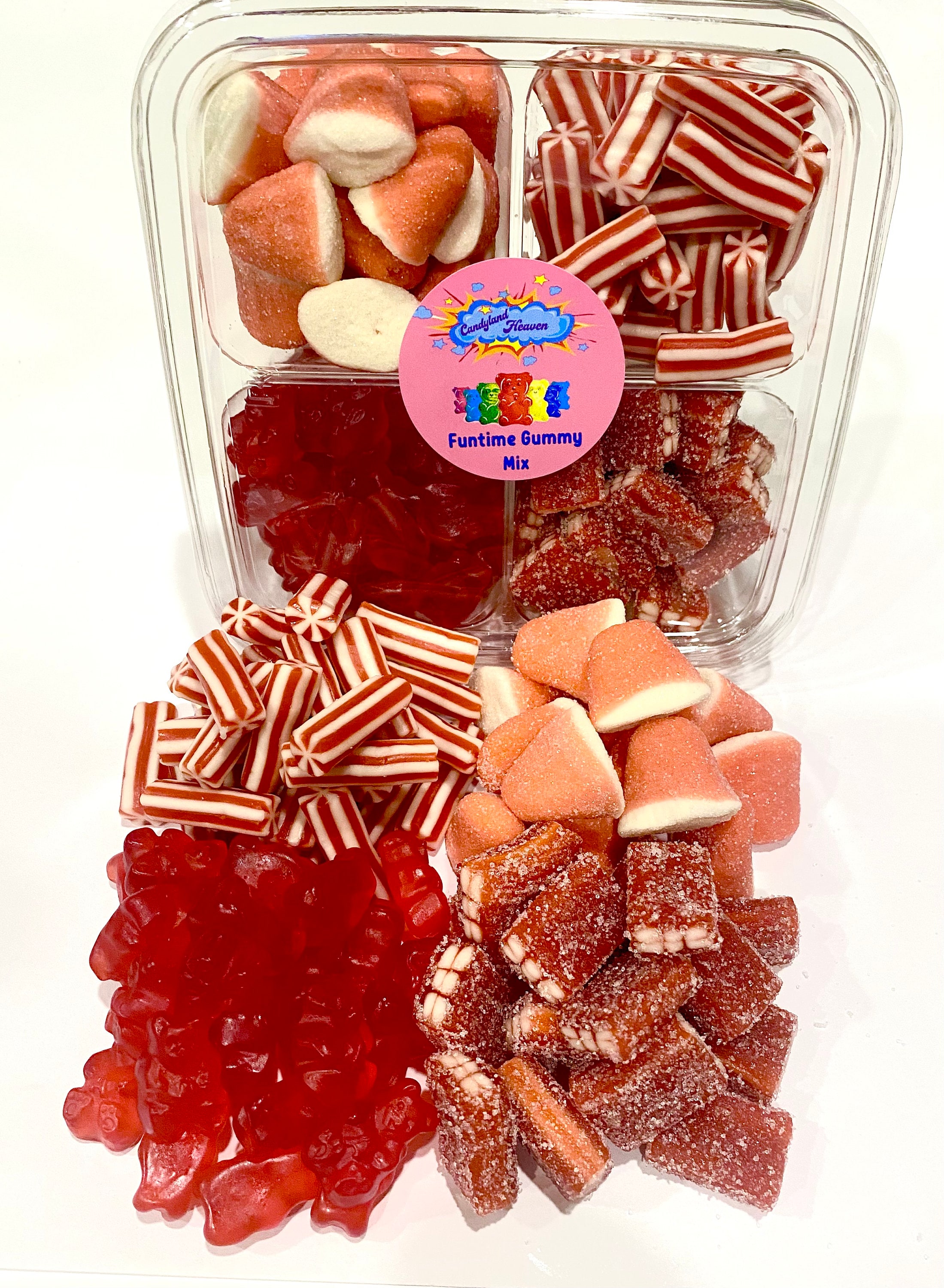 Sweetheart Red Valentine's Day Gummy Mix Platter Gummies Mix Strawberry Cherry