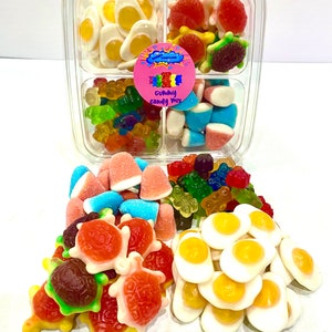 Gummy Platter Mix Gummy Eggs Gummy Jelly Filled Turtles Gummy Bears Variety Mix