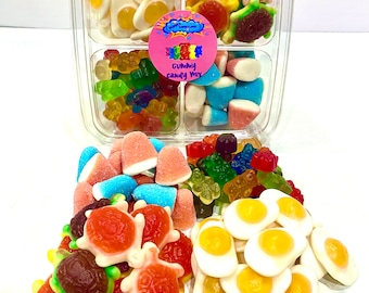 Gummy Platter Mix Gummy Eggs Gummy Jelly Filled Turtles Gummy Bears Variety Mix