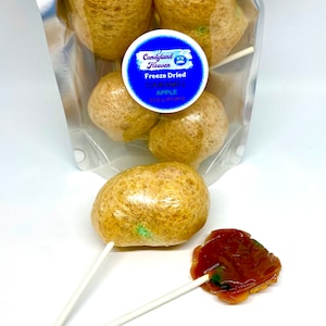 Astronaut Candy Freeze Dried Candy Caramel Apple Lollipops Candy Apples