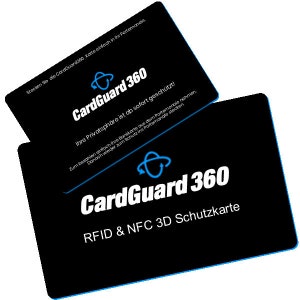 CardGuard360 – Die aktive 3D RFID Schutzkarte!