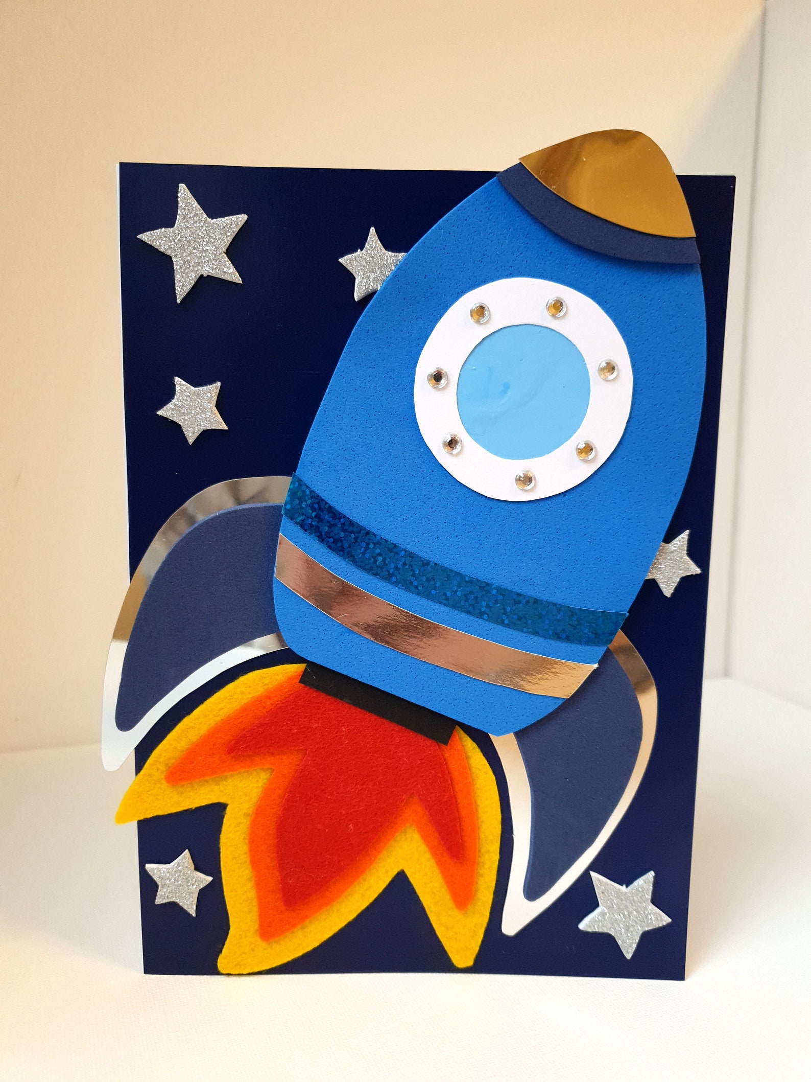 Handgemachte Rakete Feier Karte. Jungen Geburtstag. Partei. Etsy