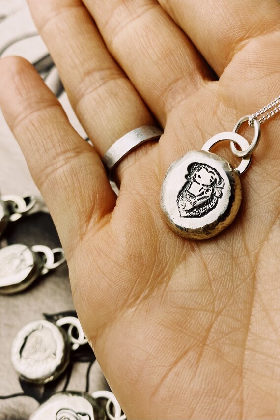 Buffalo Handmade Pebble Pendant With Optional Personalisation