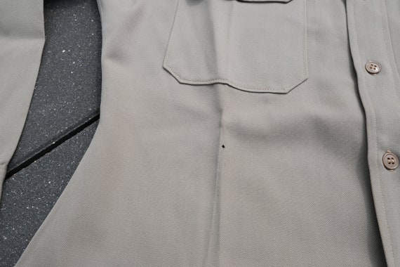 50s Harry Hyman Khaki Wool Military Tailored Butt… - image 9