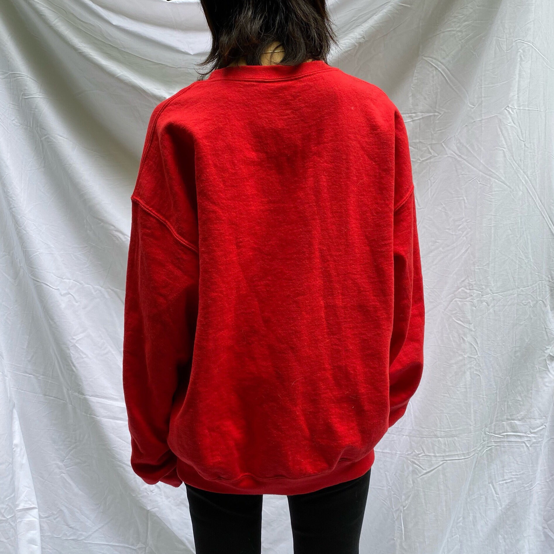 Vintage red graphic sweatshirt | Etsy