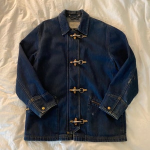 Vintage Ralph Lauren Denim Fireman Jacket - Etsy