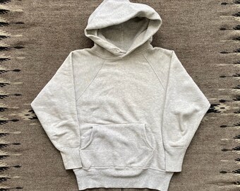 60s Vintage Grey Hoodie Sweatshirt - xs/s