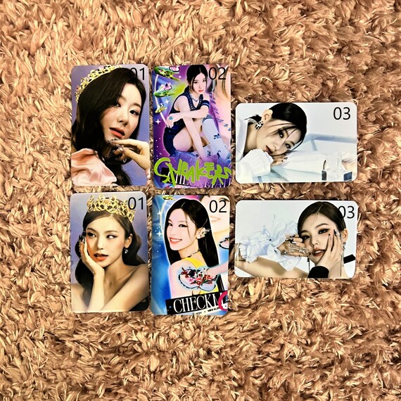ITZY Checkmate Sneakers Kpop Photocards Purple Version