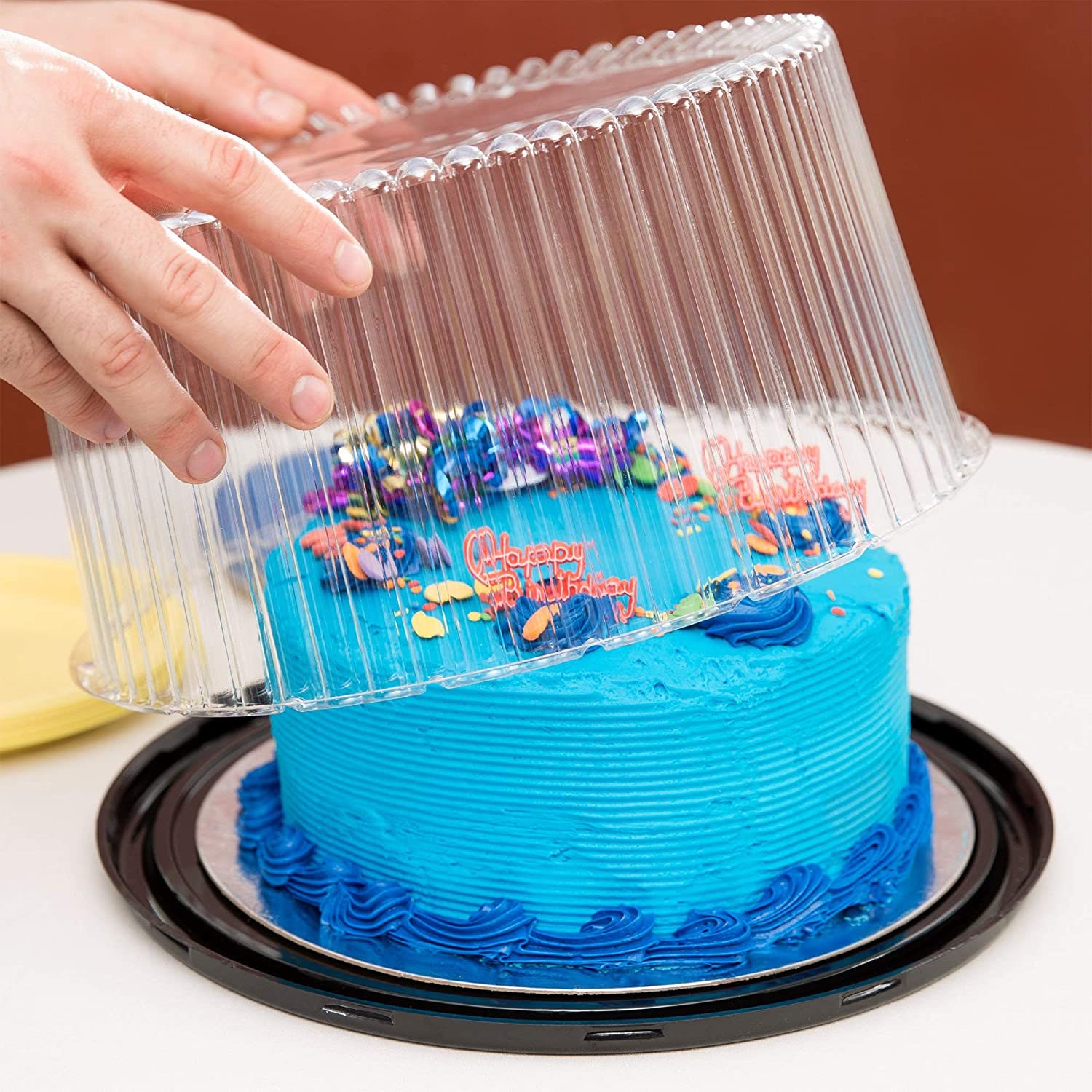 10inch Plastic Disposable Cake Container With Dome Lid holds 23 Layer