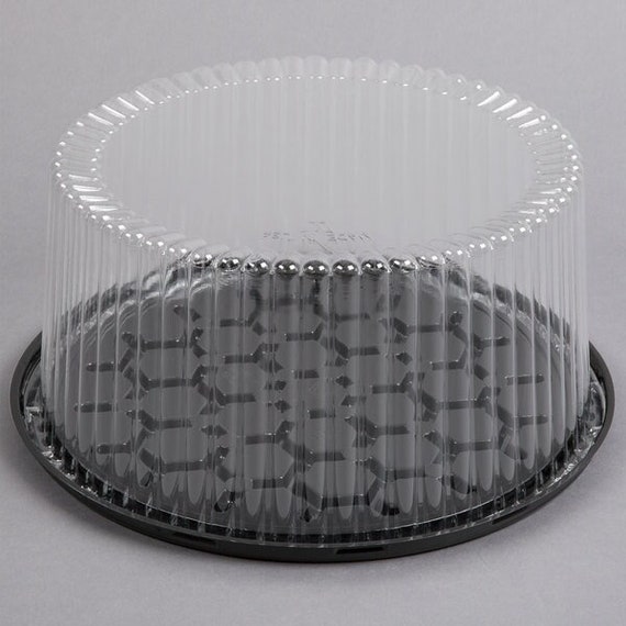 10inch Plastic Disposable Cake Container With Dome Lid holds Etsy