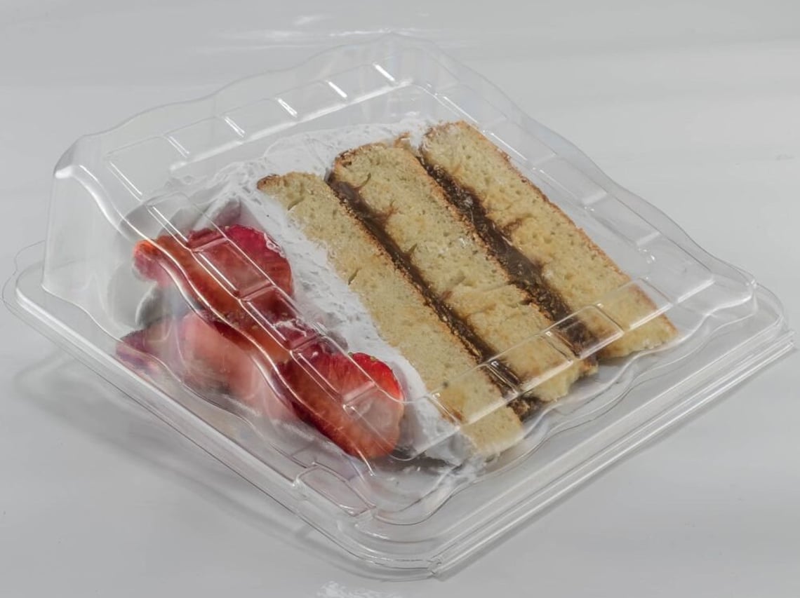 Sideways Cake Slice Containers Cake Slice Box Etsy