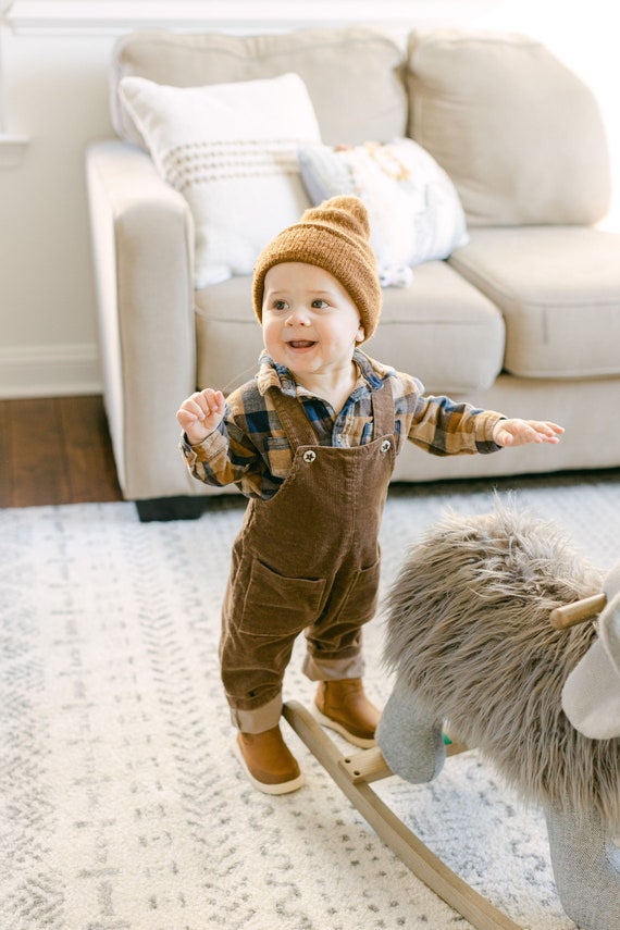 Todo el tiempo Casa Enfermedad Monos de pana / Ropa de otoño para niños pequeños / Monos de - Etsy México