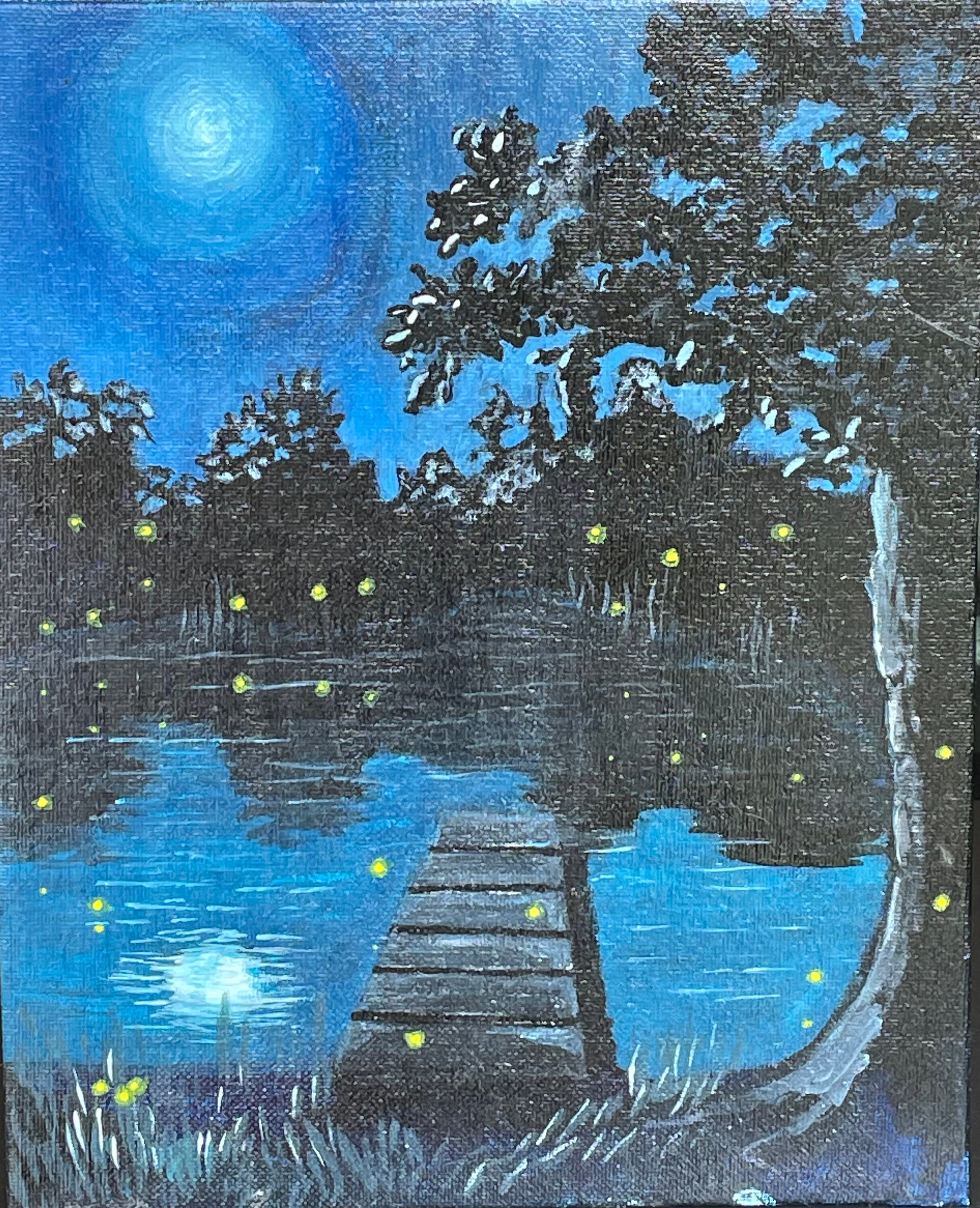 Moonlight and Fireflies - Etsy