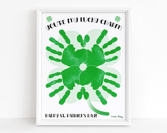 Kleeblatt, St. Patrick's Day, Glücksbringer, Andenken, Glücksbringer, süßes Basteln für Kinder, vierblättriges Kleeblatt, Kleeblatt, Shamrock