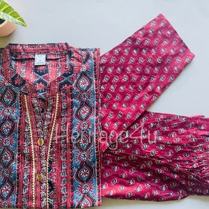 Ajrakhi Print Kurta Pant Set