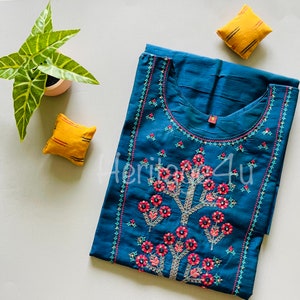 Blue silk Kurti