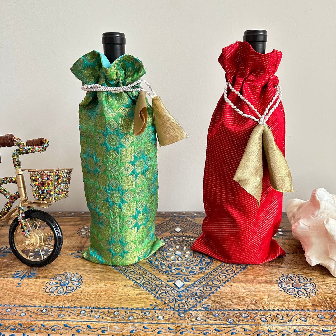 Silk Wine Bags Etsy