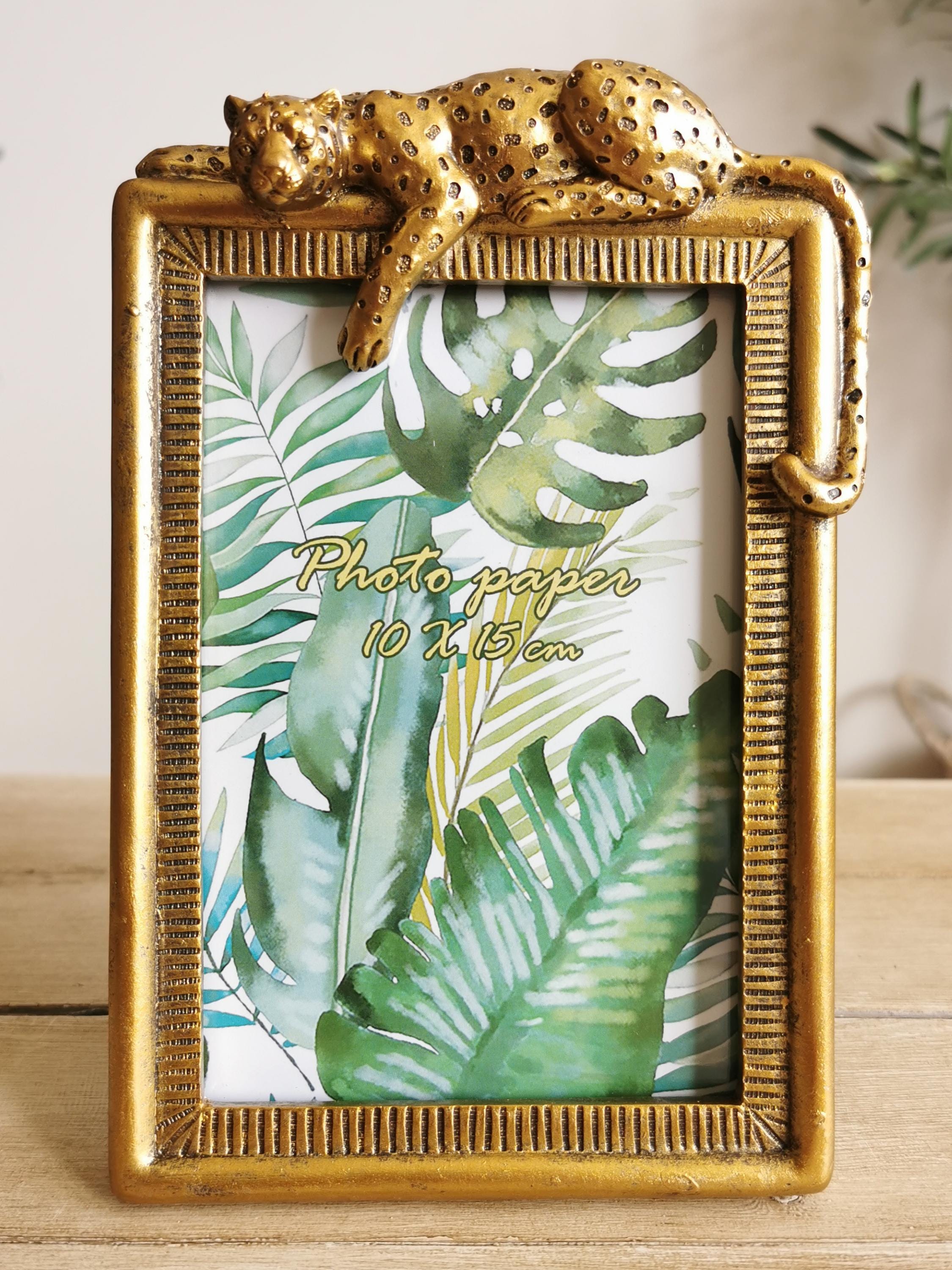 Red Leopard Frame Leopard Photo Frame, Gold Frame, Vintage Style Resin Photo Frame - Etsy UK
