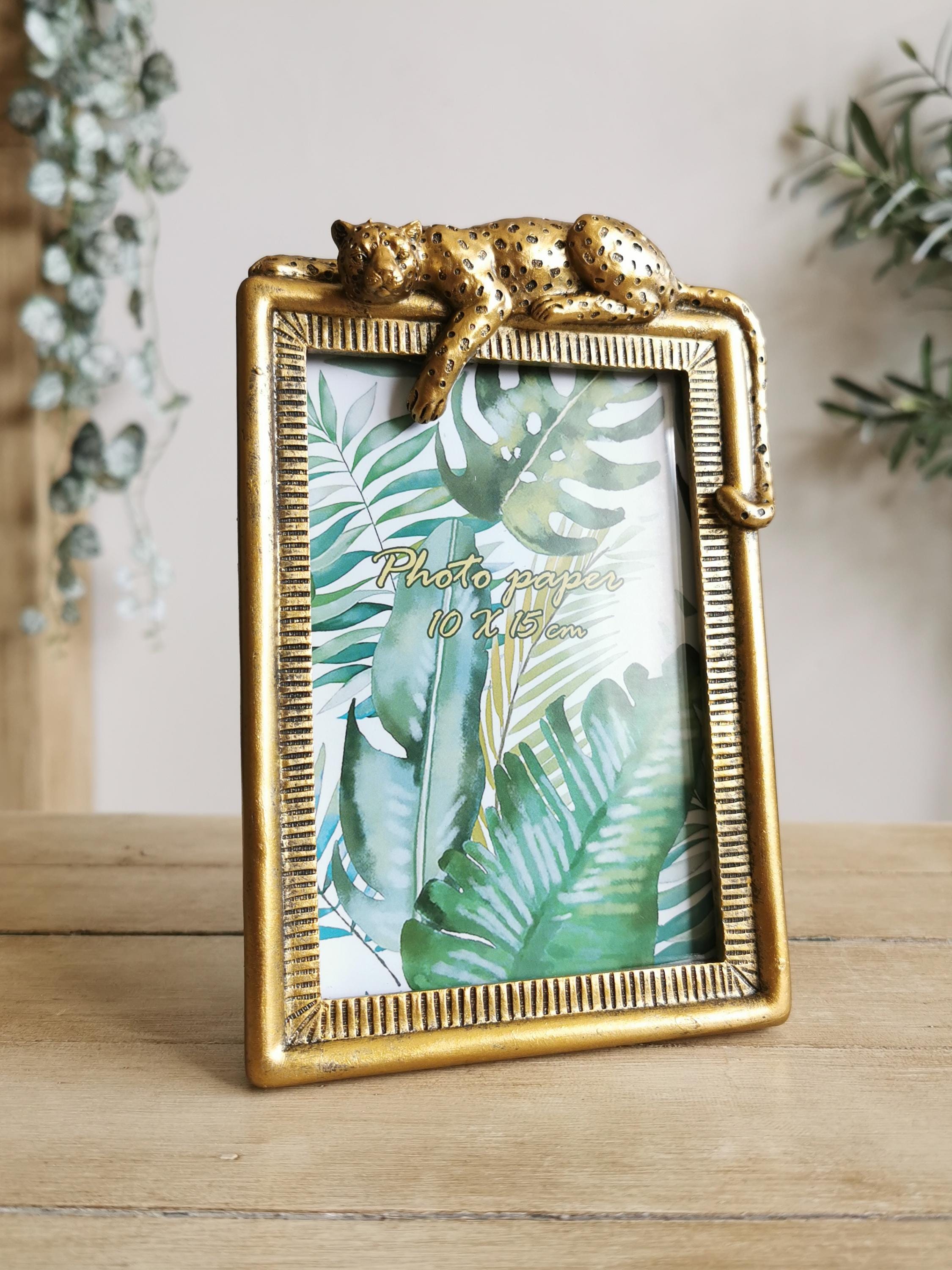 Red Leopard Frame Leopard Photo Frame, Gold Frame, Vintage Style Resin Photo Frame - Etsy UK