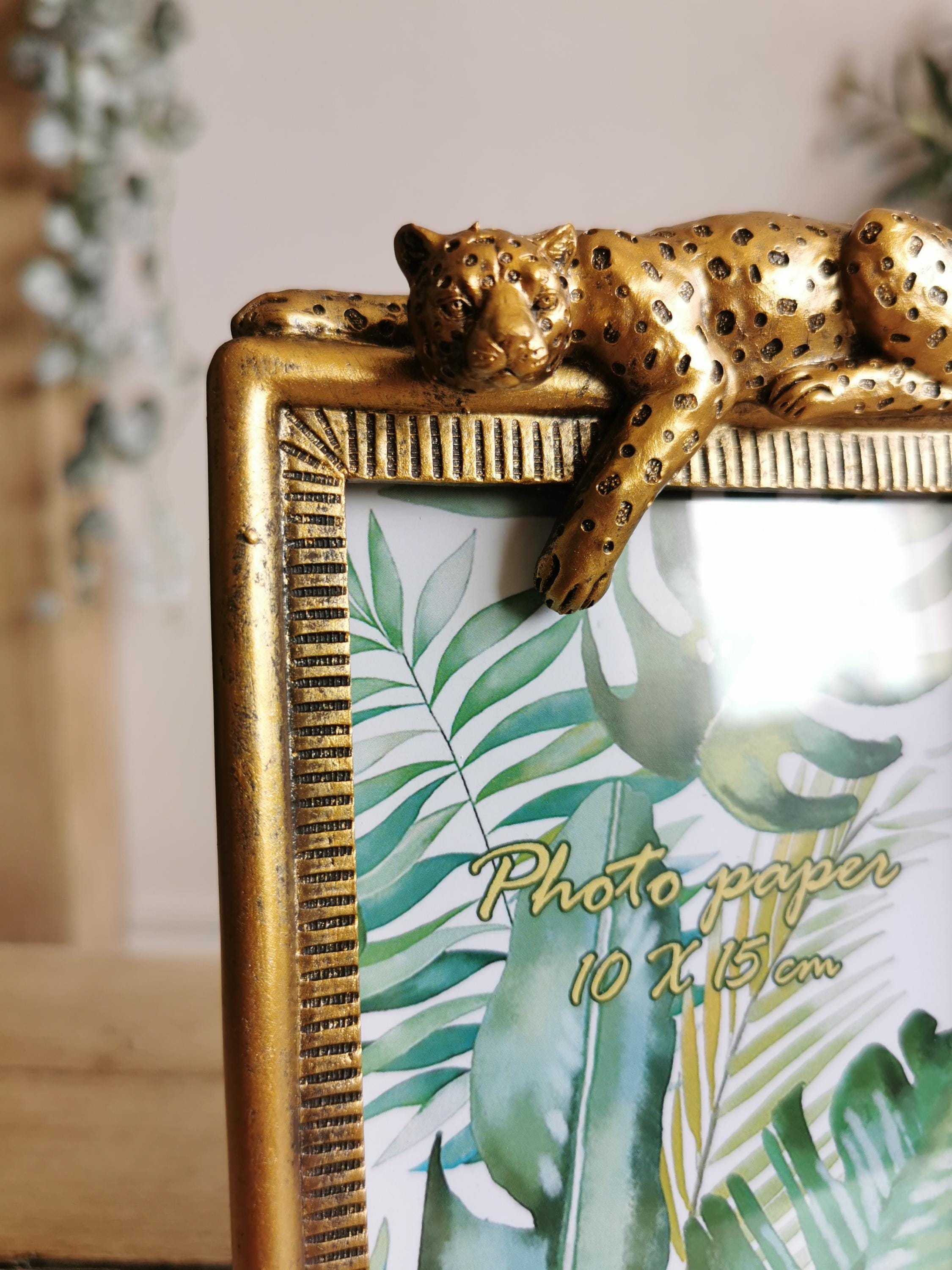Red Leopard Frame Leopard Photo Frame, Gold Frame, Vintage Style Resin Photo Frame - Etsy UK