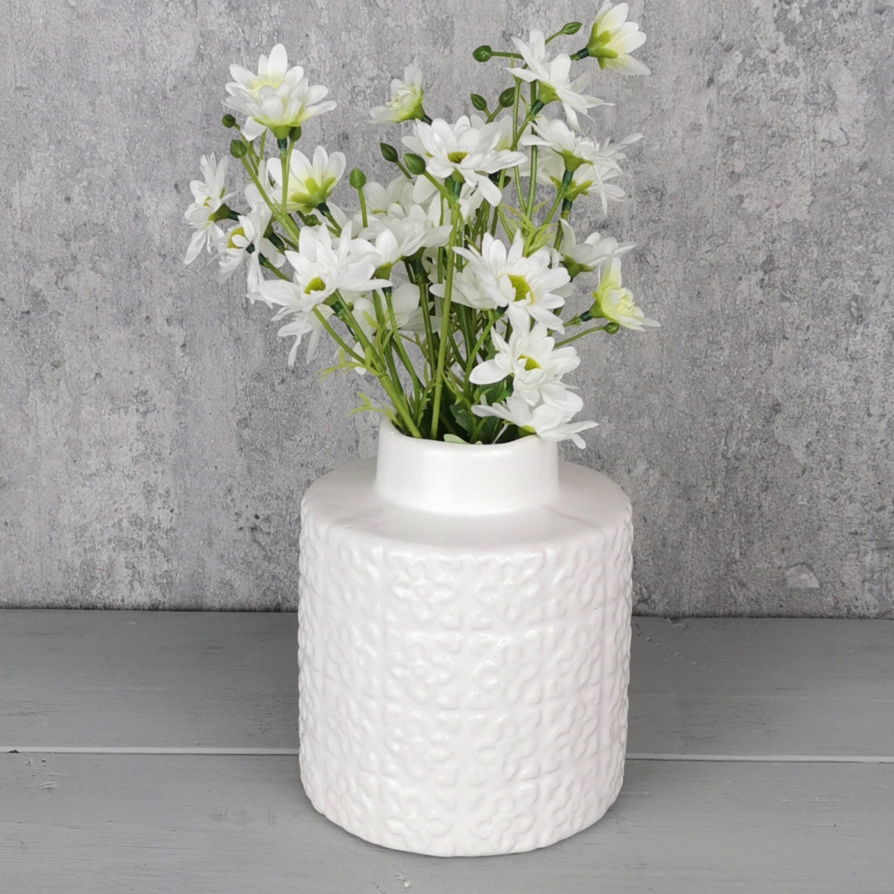 White Ceramic Bud Vase 15cm Etsy