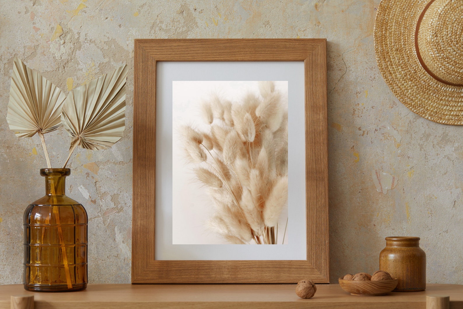 Pampas Grass Wall Art Pampas Grass wall Print Boho style Etsy