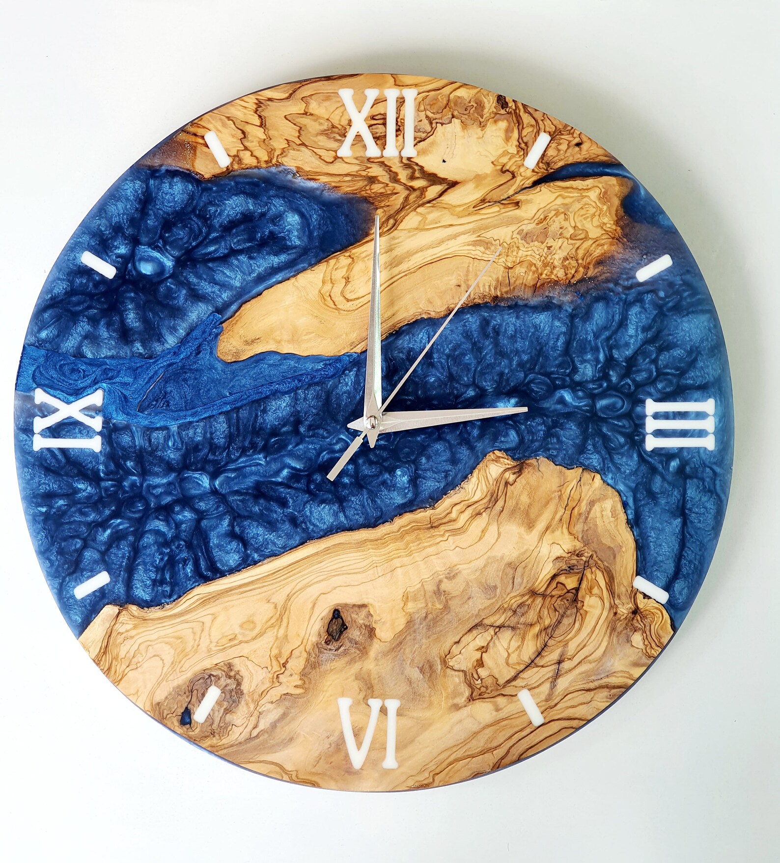 Wood Resin Clock Special Order Clock Epoxy Clock Resin Etsy