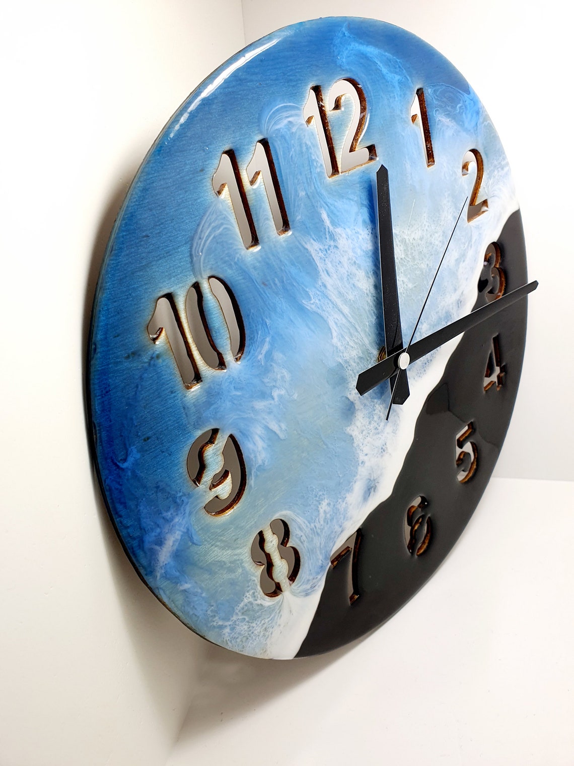 Epoxy Clock Resin Clock Clock for Wall Epoxy Wall Clock Etsy