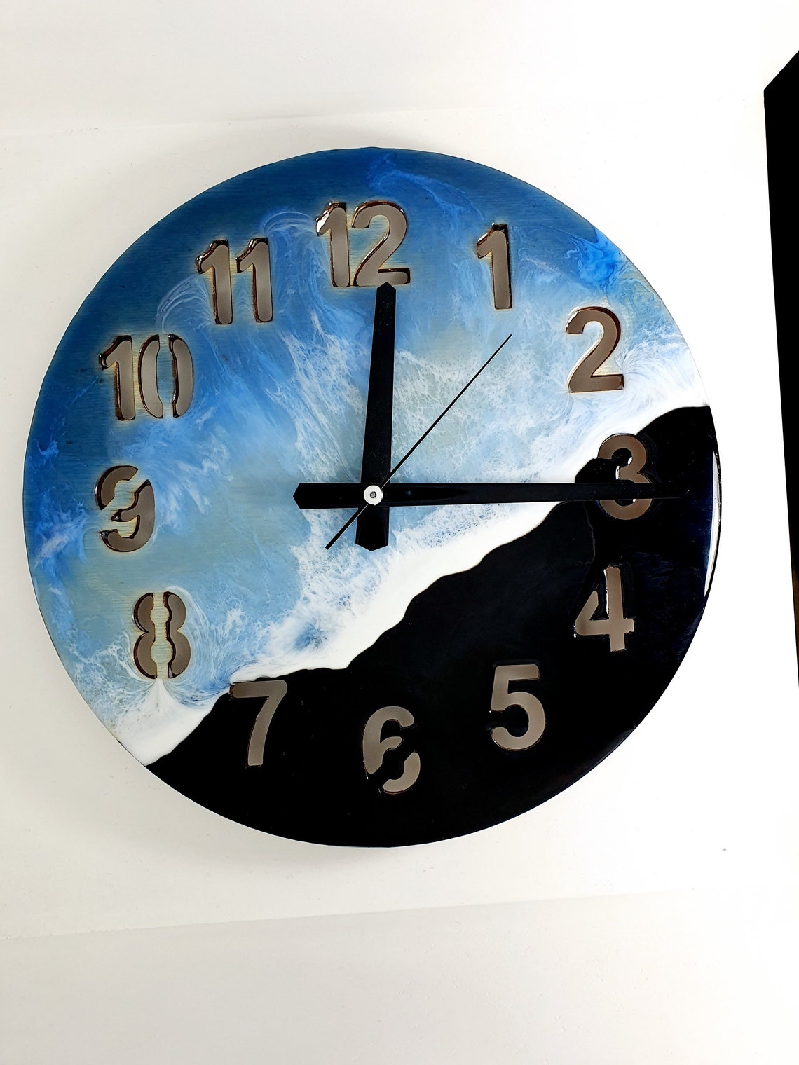 Epoxy Clock Resin Clock Clock for Wall Epoxy Wall Clock Etsy