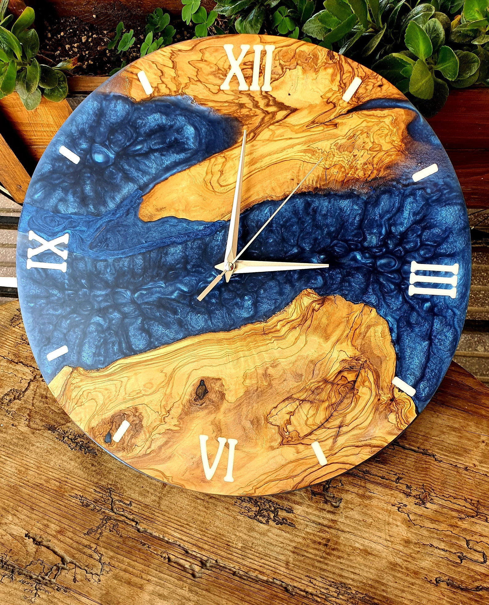 wood-resin-clock-special-order-clock-epoxy-clock-resin-etsy