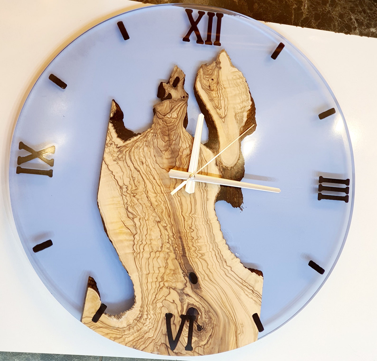 Wood Resin Clock Special Order Clock Epoxy Clock Resin Etsy