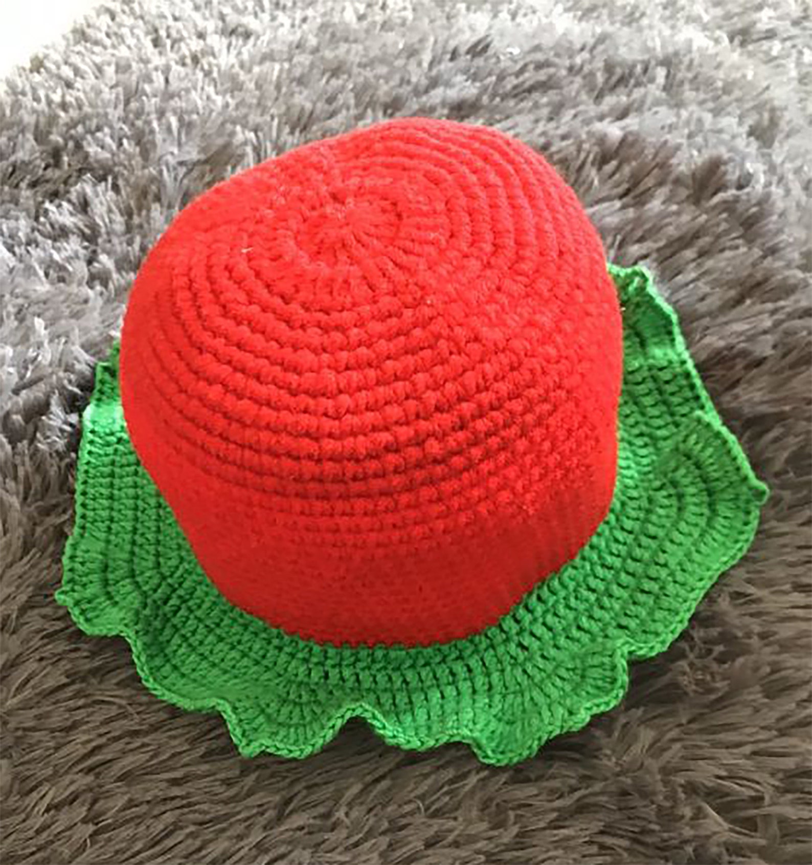 Beautiful watermelon hat for children knitted with wool Etsy