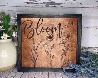 Bloom spring sign