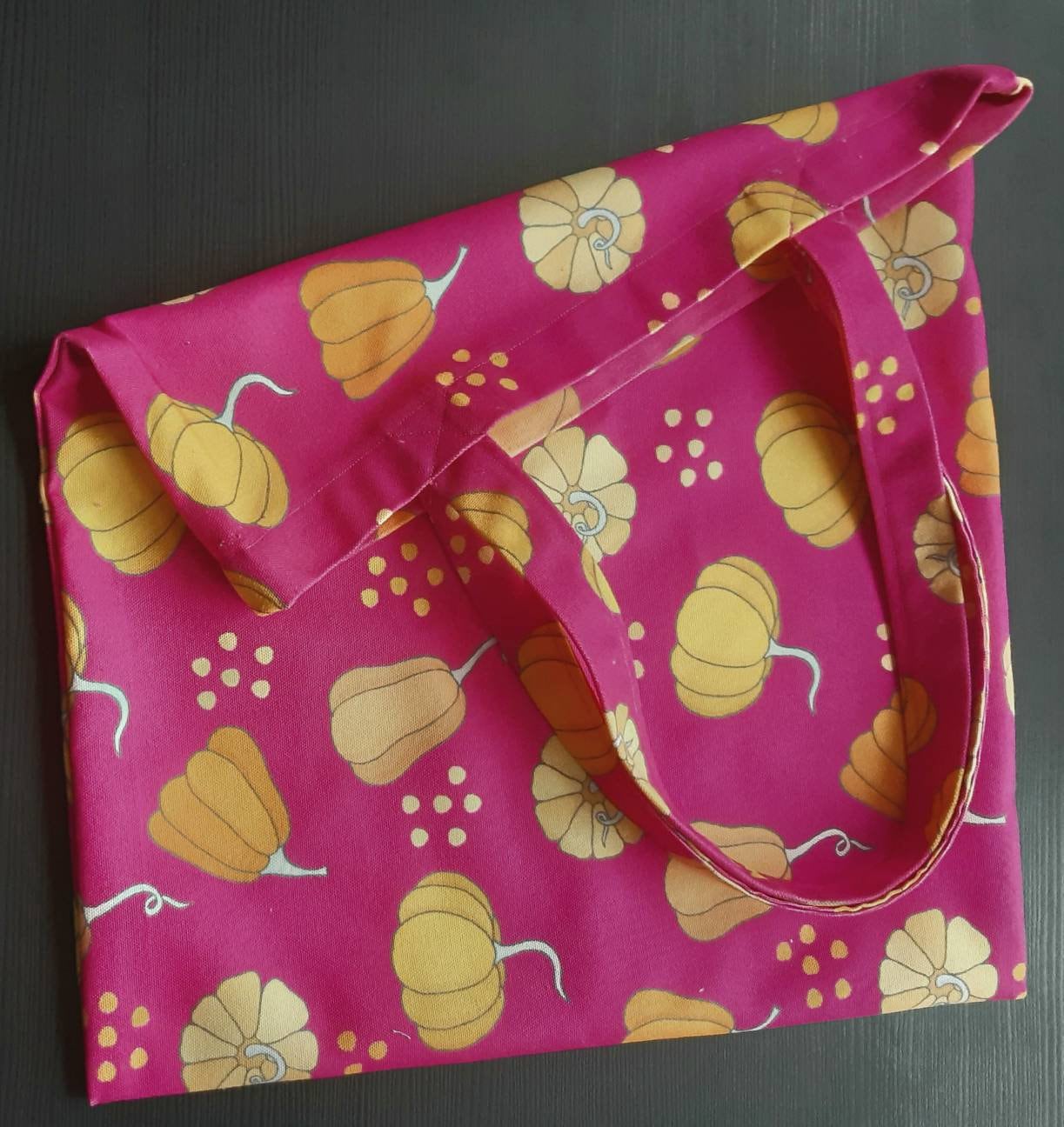 Pumpkins on pink Large Tote Bag Etsy