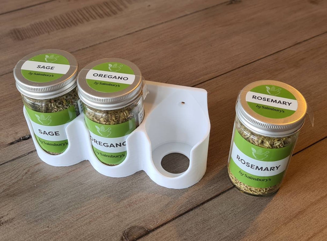 Custom Spice Racks, Wall or Door Mounted, to Fit Sainsbury's, Tesco