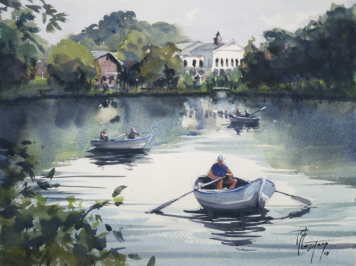 Lake House Decor Lake House Art Romantic Painting Romantic - Etsy