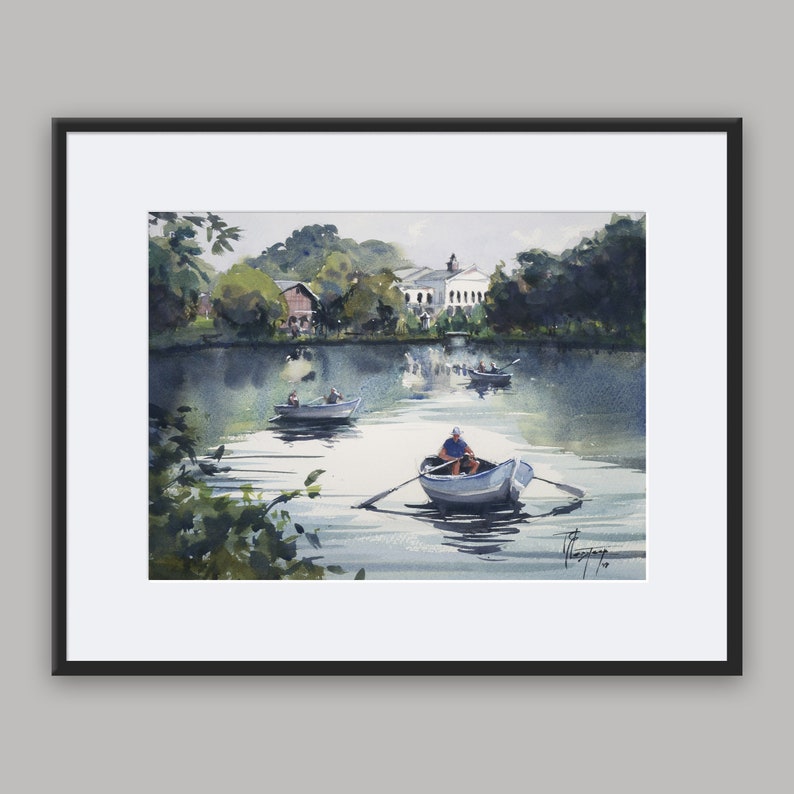 Lake House Decor Lake House Art Romantic Painting Romantic Etsy